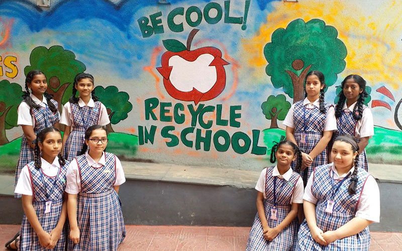 Swachchha Mumbai Abhiyan at Auxilium Convent High School